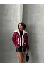 Manteau en peluche en gros - Noir Fuji | TOPSHOW | F1814