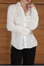 Corded Wholesale Shirts - Cream | F2079 - Topshow