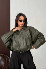 F 2035 SUNİ DERİ MONT - HAKİ