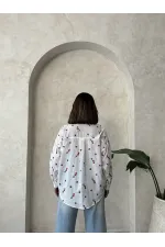 Chemise en voile brodée rouge en gros | Topshow | F1911