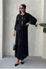 Uzun Etek - Siyah | Topshow | F1913