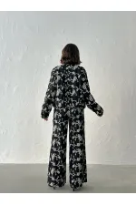 Çiçek Nakışlı Fermuarlı Ceket - Siyah | Topshow | F1948