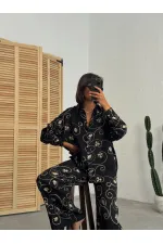 Chemise brodée - Motif noir 2 | Topshow | F1899