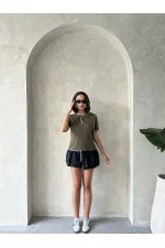 Topshow Haki Çoban Dikişli Toptan Tişört