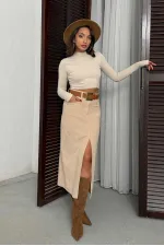 Jupe en velours côtelé Topshow en gros - Pierre | F2033