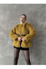 Peluş Toptan Kaban - Yağ Yeşili | TOPSHOW | F1608