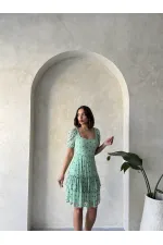 Robe Topshow Çağla à col bateau et imprimé floral, vente en gros