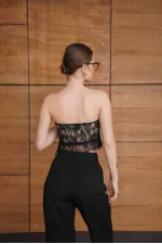 Bustier en dentelle - Noir | D2959 - Topshow