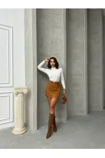 Topshow Taba Kemerli Toptan Etek | F1801