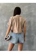 Chemise Topshow Stone Belt détaillée en gros