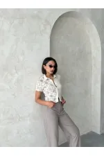 Dantel Detaylı Gömlek - Taşa Taş | Topshow