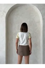 Dantel Bluz - Sarı | Topshow