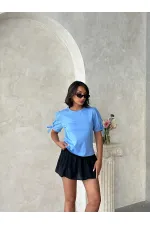 Tişört - Mavi | Topshow