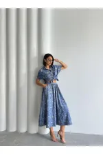 Embroidered Skirt - Dark Blue | Topshow | F1901