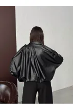 F 2035 SUNİ DERİ MONT - SİYAH