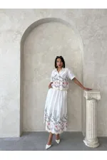 Nakışlı Toptan Gömlek - Sarı Dsn2 | Topshow