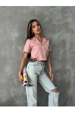 Topshow Powder Belt Detailed Wholesale Shirt