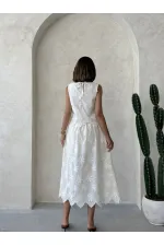 Embroidered Skirt - Stone | Topshow