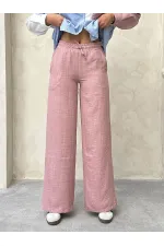 Pantalons en lin poudré Topshow en gros