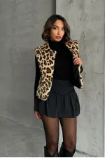 Plush Wholesale Vest - Leopard | TOPSHOW | F1833