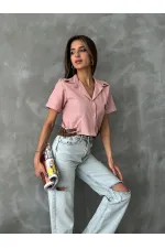 Topshow Powder Belt Detailed Wholesale Shirt