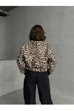 Manteau en cachemire en gros - Léopard pierre | TOPSHOW | F1827