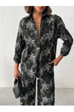 Topshow Embroidered Linen Wholesale Shirts - Black | F2009