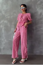 Pantalons Topshow Fuchsia Pitikare en gros