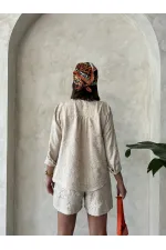 Shorts brodés en gros - Pierre | Topshow