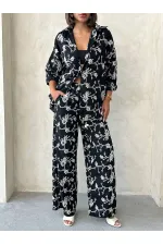 Pantalon brodé Süzüne - Noir | Topshow | F1927