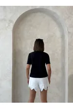 Wholesale T-Shirt with Pocket Detail - Black and White | Topshow