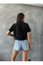 Topshow Siyah Kemer Detaylı Toptan Gömlek