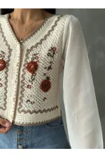 Gilet court boutonné en gros | F0022 - Carrelage pierre | TOPSHOW | F0022