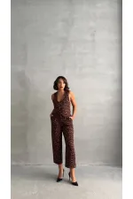 Wholesale Vest - Brown Black | TOPSHOW | F1699