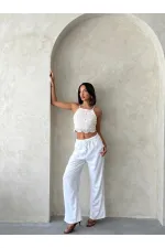 Güpür Askılı Büstiyer - Ham | Topshow