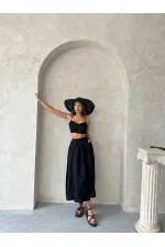 Embroidered Skirt - Black | Topshow | F1901