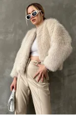 Topshow Taş Suni Kürk Toptan Ceket | F1615