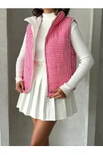 Pitikale Pattern Fiber Inflatable Wholesale Vest - Fuchsia | TOPSHOW | F1740