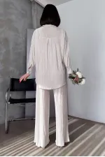 Pantalons plissés Topshow Stone en gros