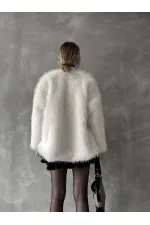 Topshow Krem Peluş Toptan Kaban | F1608