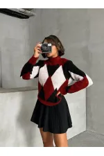 K- Triko Toptan Kazak - Bordo | TOPSHOW | K-172