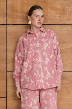 Embroidered Shirt - Pink | F1951 - Topshow