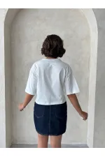 T-shirt rose avec poche, en gros | Topshow