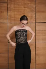 Bustier en dentelle - Noir | D2959 - Topshow