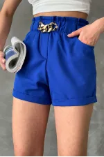 Short Topshow Saks Wholesale avec ceinture et poches