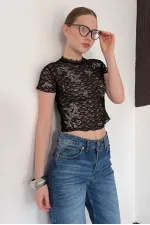 D 3007 GÜPÜR T SHIRT - SİYAH