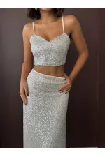 Topshow - Toptan Payetli Büstiyer - Parti Ve Davet Şıklığı - Taş
