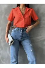 Chemise Topshow Orange Belt détaillée en gros