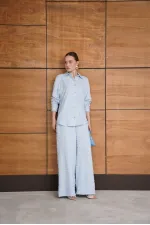 Jacquard Dukuma Trousers - Blue | F2020 - Topshow