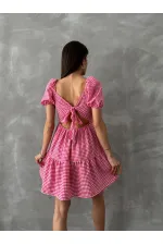 Topshow Red Pitikare Wholesale Dress